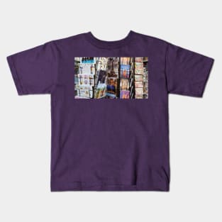 Paris Postcard Souvenirs Kids T-Shirt